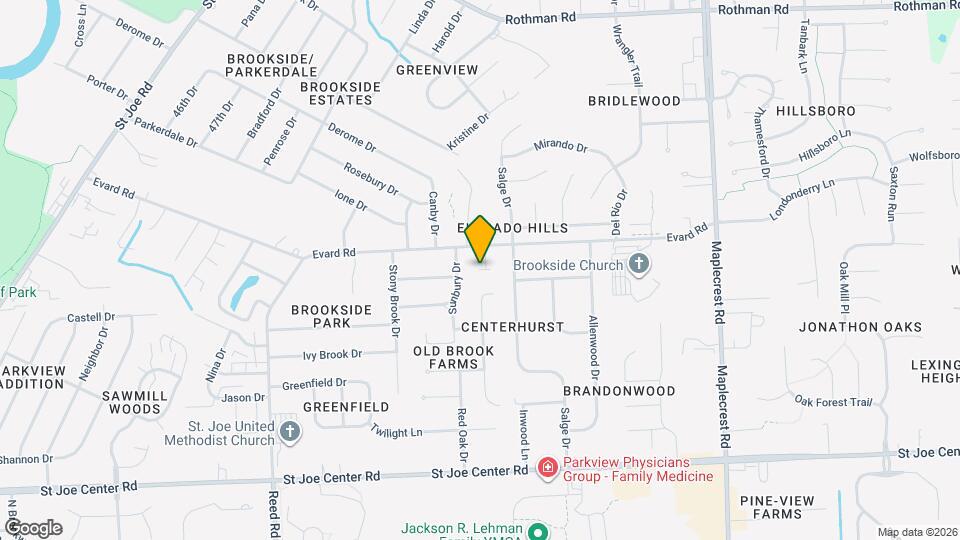 5416 Evard Rd Map and Location Details