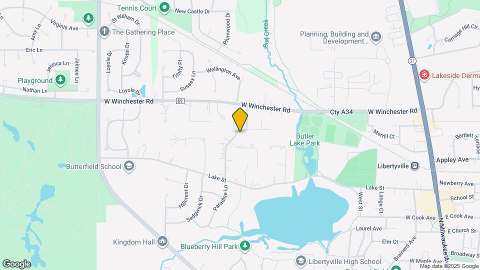 804 Paradise Ln Map and Location Details