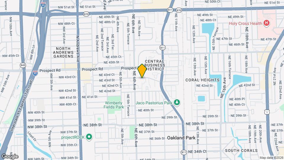 686 NE 43rd St Map and Location Details