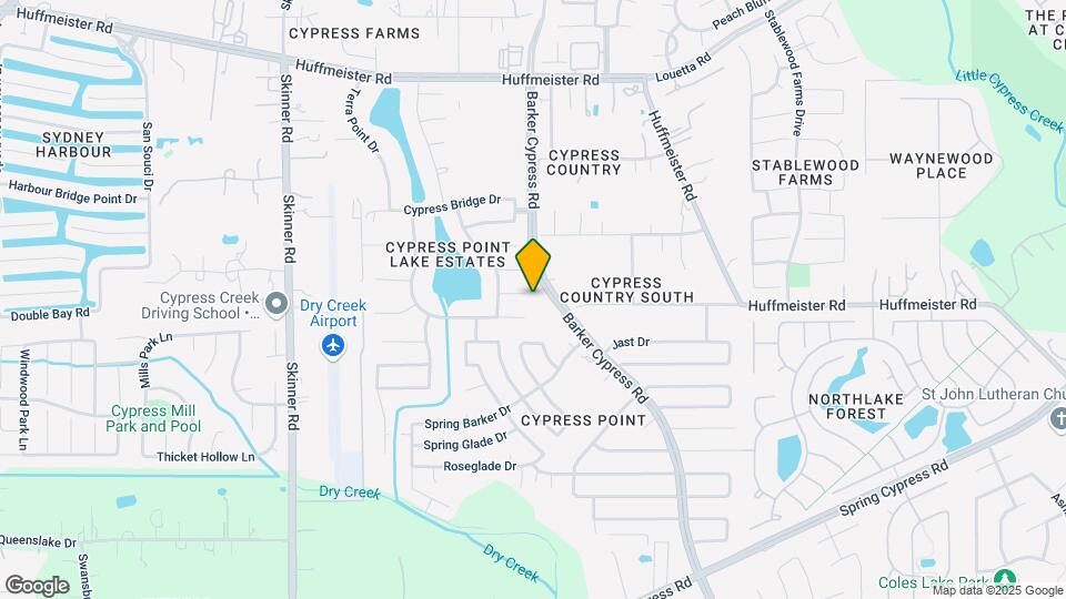 16507 Cypress Brook Ct Map and Location Details