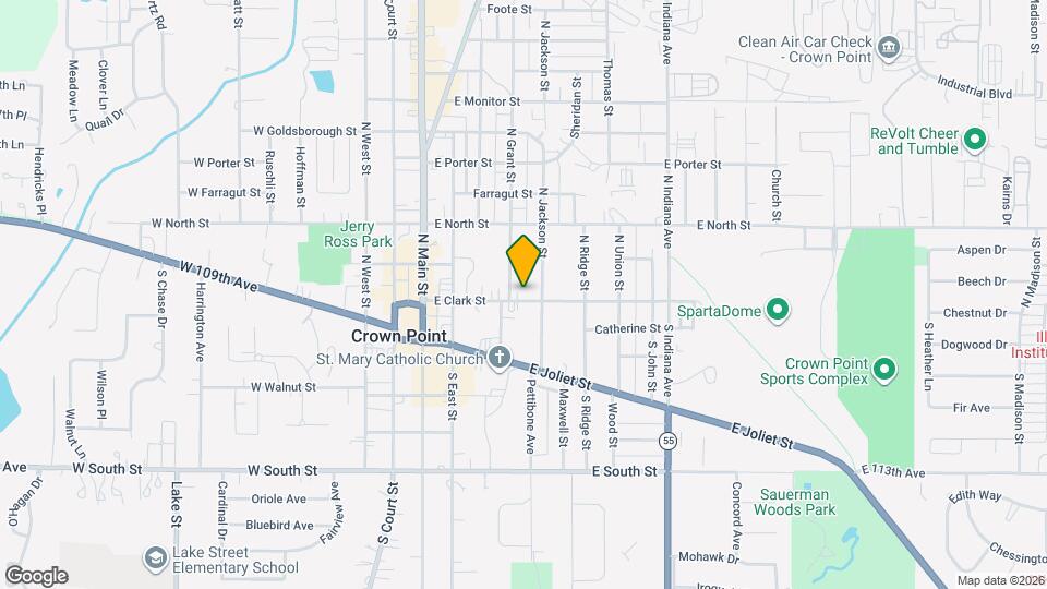 408 E Clark St Mapa y Detalles de la Ubicación