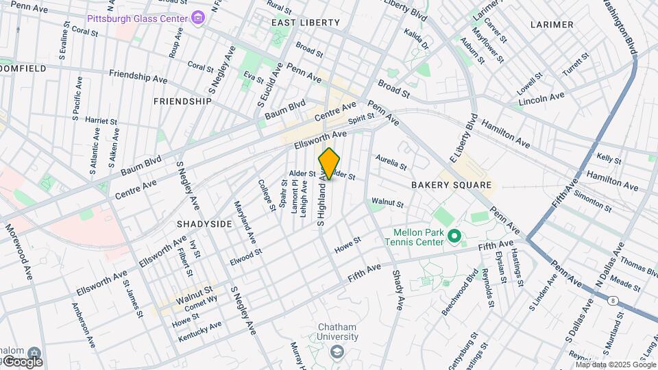 325 S Highland Ave Mapa y Detalles de la Ubicación