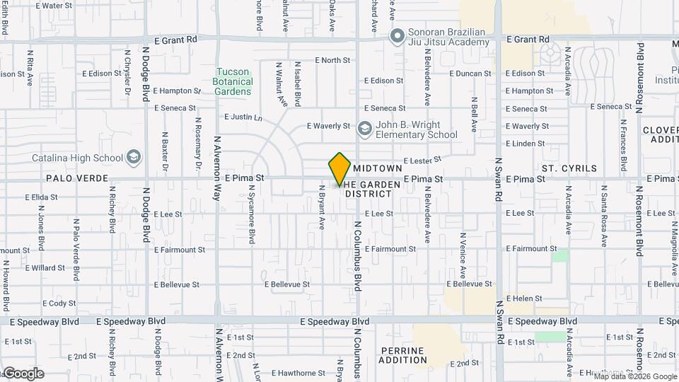 4246 E Pima St Map and Location Details