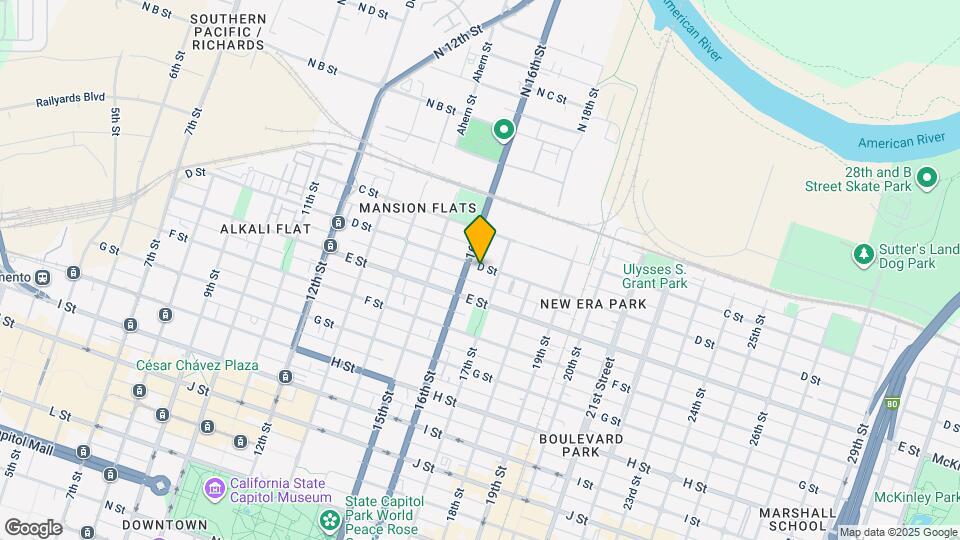 1636 D St Map and Location Details