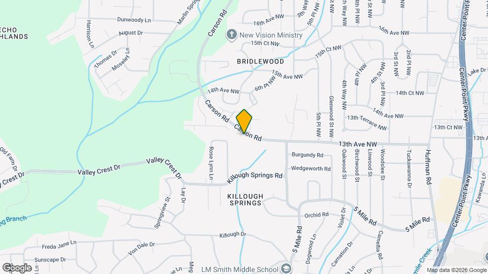 601 Carson Crest Cir Map and Location Details