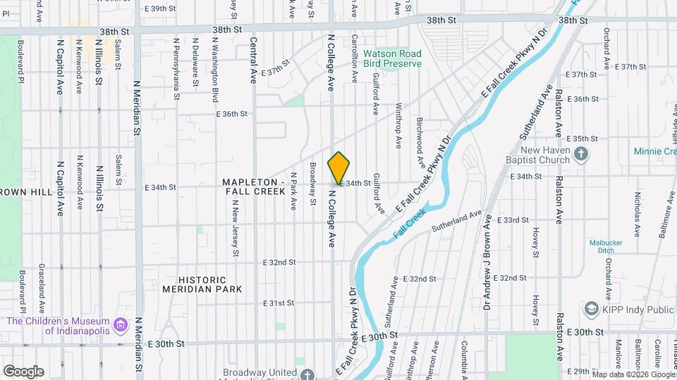 3359 N College Ave Map and Location Details
