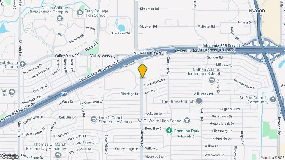 12818 Midway Rd Mapa y Detalles de la Ubicación