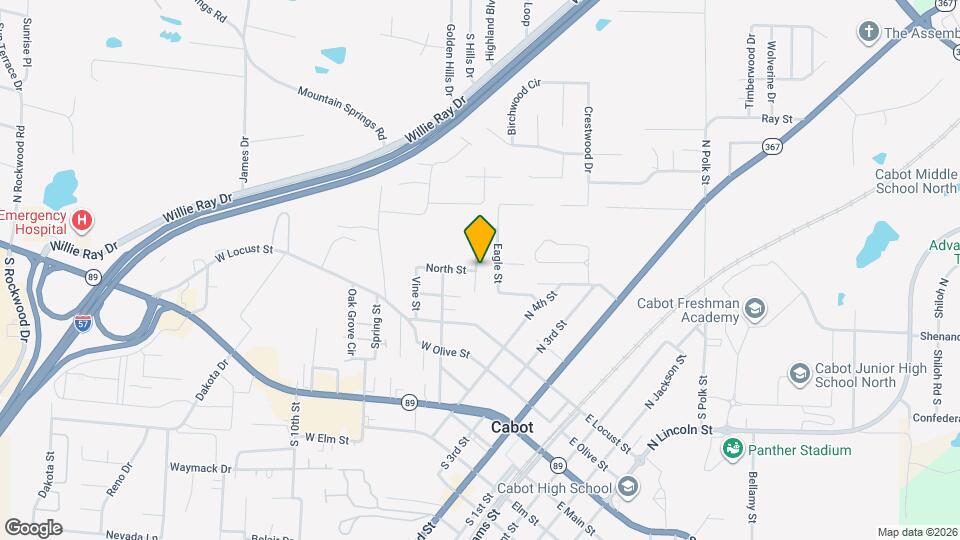 122 N Park St Map and Location Details