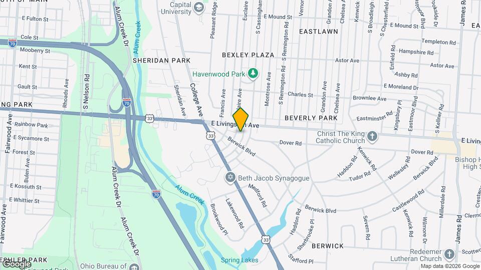 1064 Euclaire Ave, Unit D Mapa y Detalles de la Ubicación