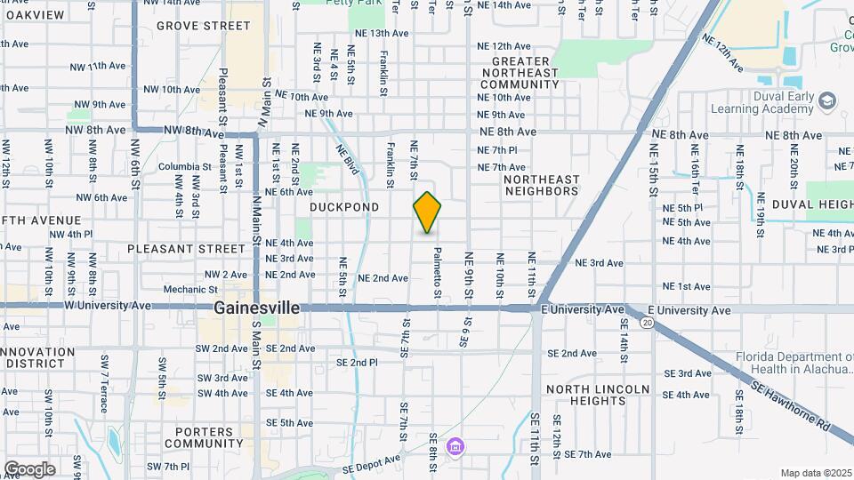 722 NE 4th Ave Map and Location Details