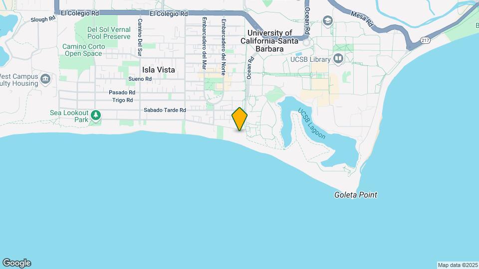 6507 Del Playa Dr Map and Location Details