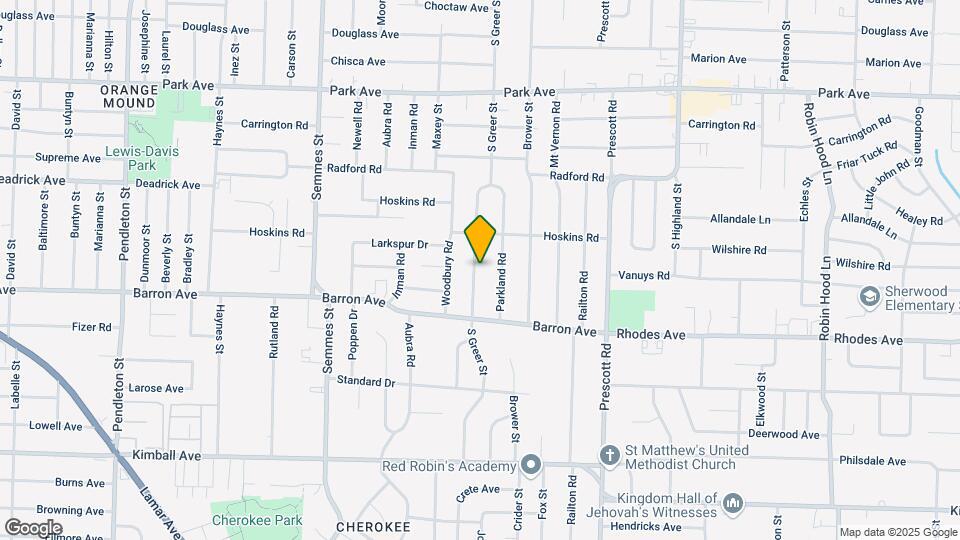 1108 S Greer St Map and Location Details