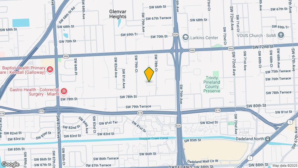 7895 SW 76th Terrace Map and Location Details