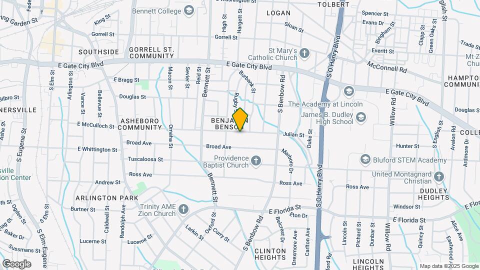 1000 Julian St Mapa y Detalles de la Ubicación