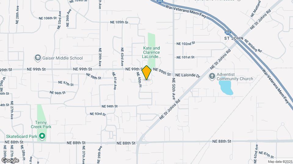 9909 NE 46th Ct Map and Location Details