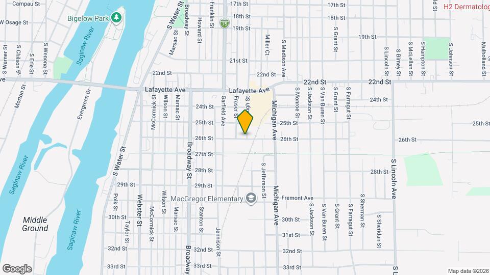 1418 Fitzhugh St, Unit 2 Map and Location Details