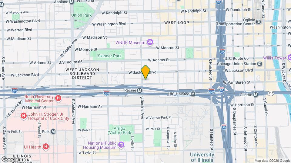 1150 W Van Buren St Mapa y Detalles de la Ubicación