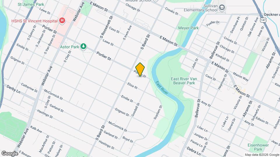 1432 Porlier St Map and Location Details