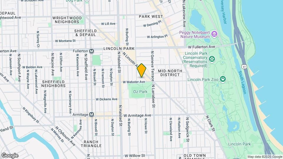 644 W Webster Ave Map and Location Details