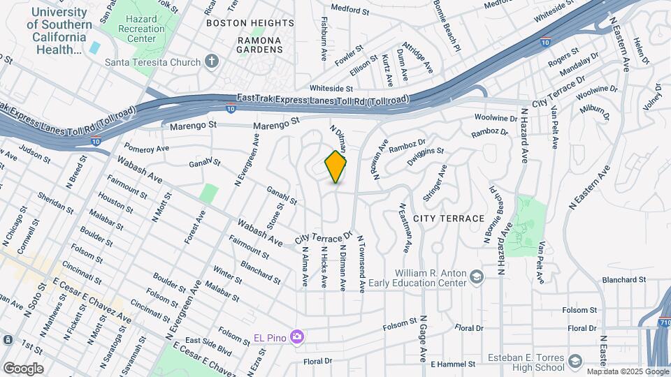1161 N Ditman Ave, Unit A Map and Location Details