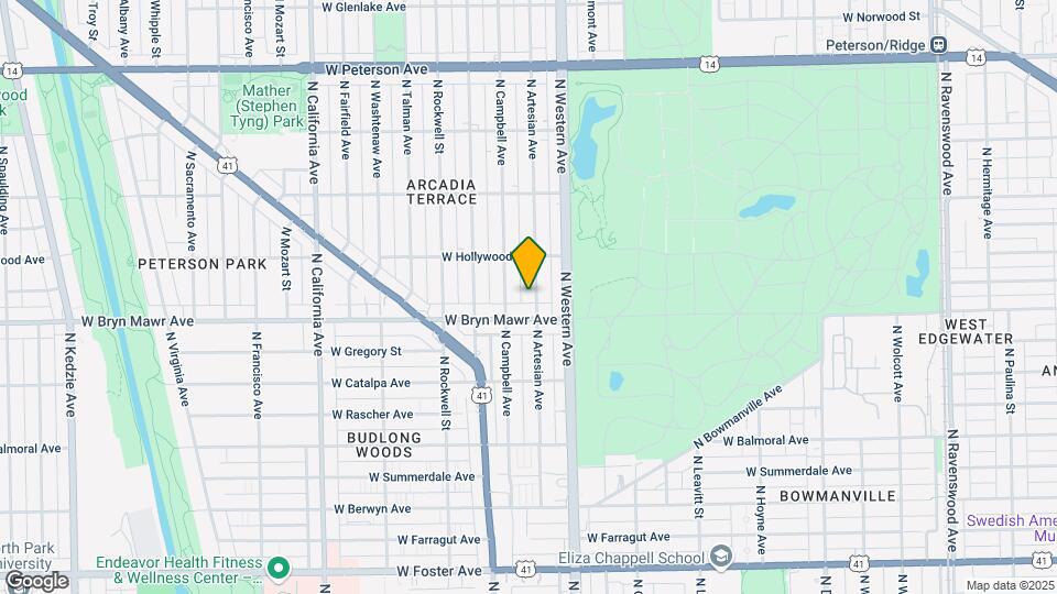 5618 N Artesian Ave, Unit 2 Map and Location Details