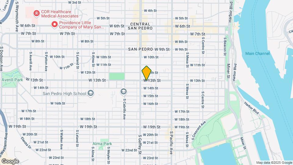 663 W 13th St Map and Location Details