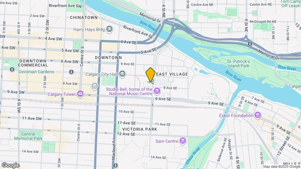 434-438 8 Ave SE Map and Location Details