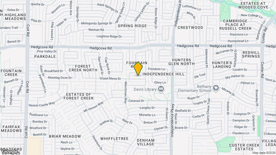 3317 Grand Mesa Dr Map and Location Details