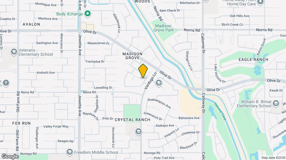 5905 Oneida Falls Dr Map and Location Details