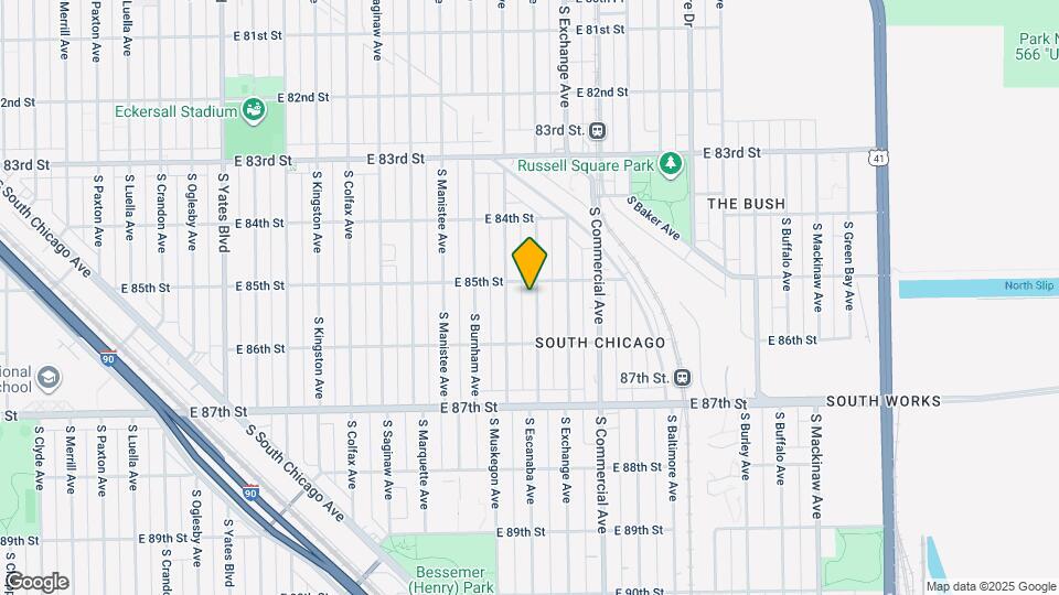 8516 S Escanaba Ave Map and Location Details