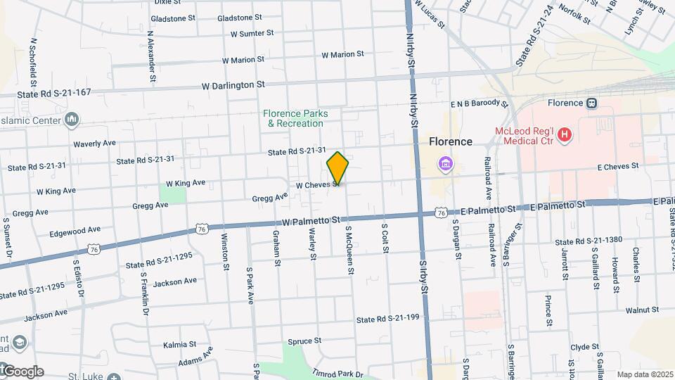 420 W Cheves St Map and Location Details