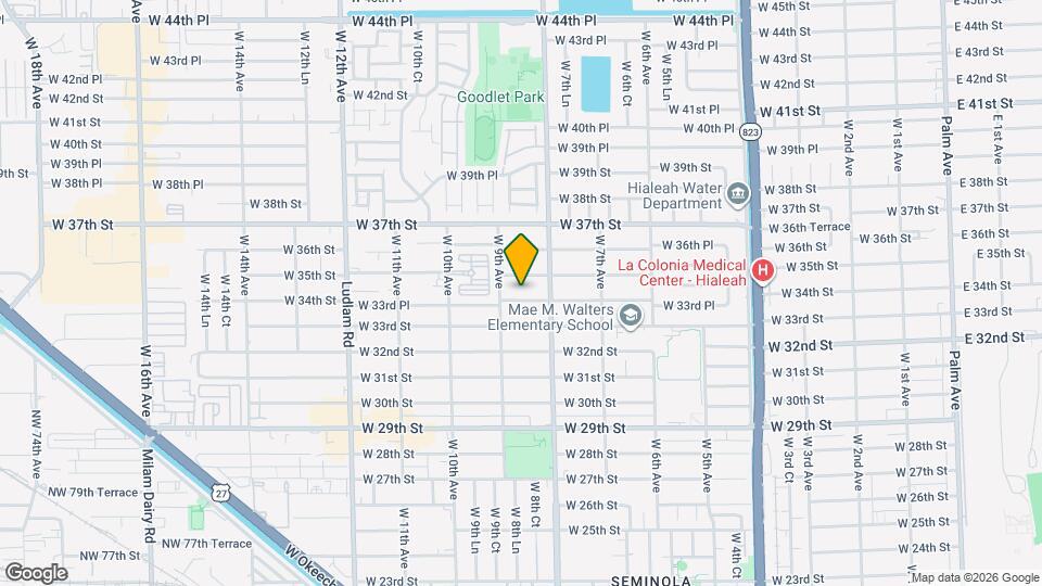 857 W 34th St Map and Location Details