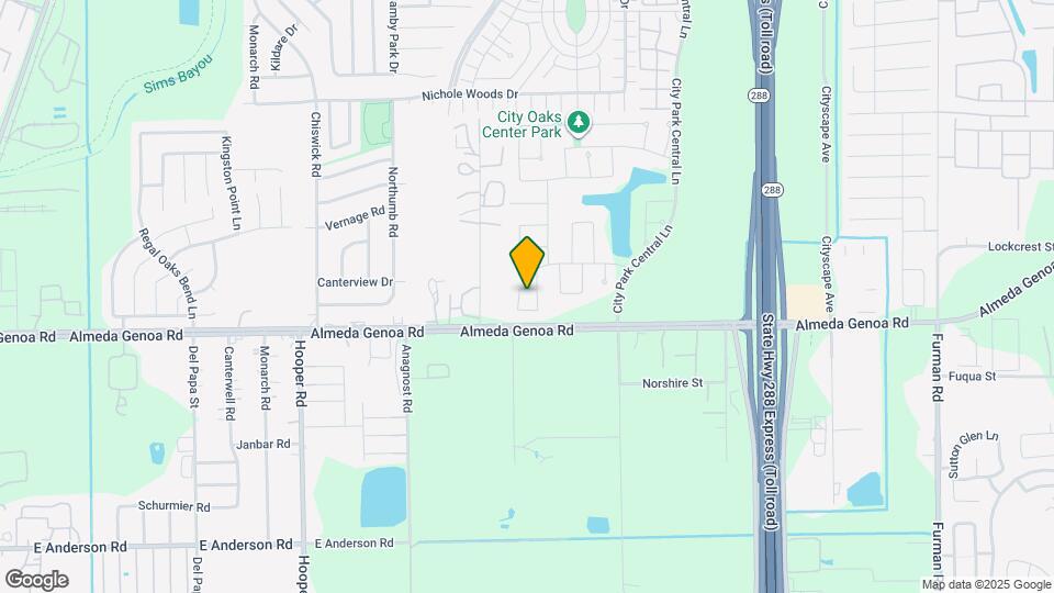 1611 N City Oaks Ln Map and Location Details