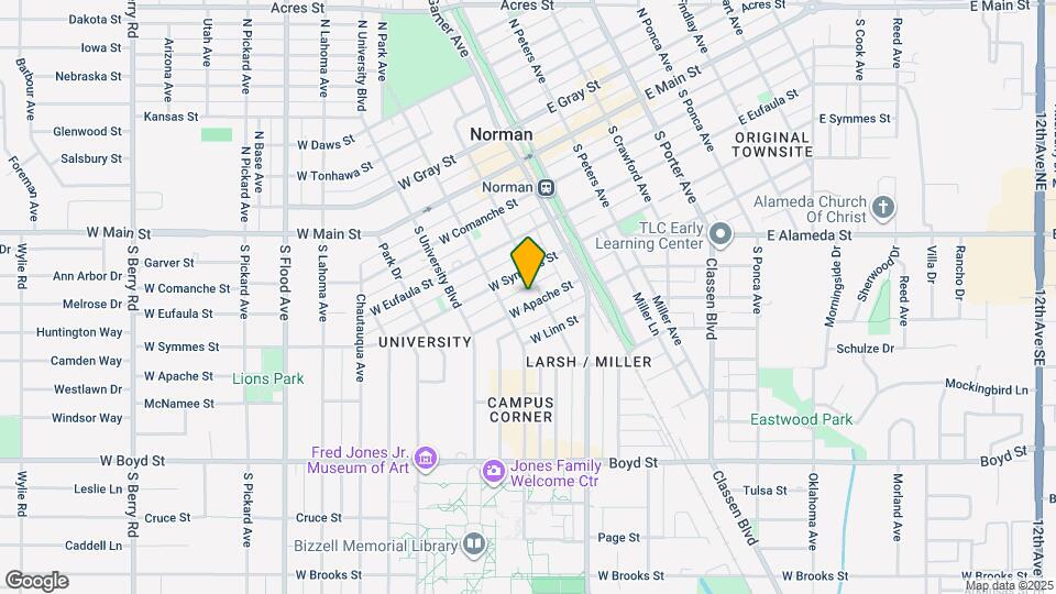 209 W Apache St Map and Location Details