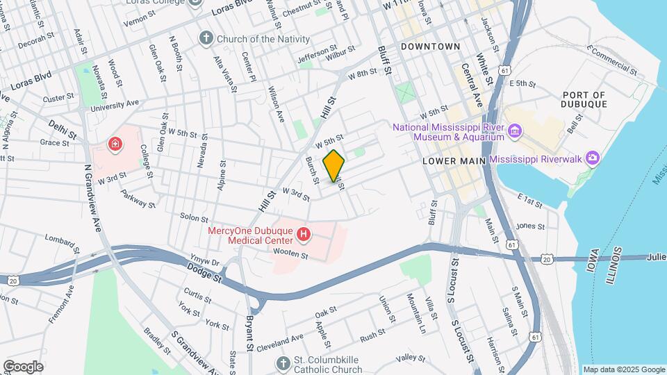 725 W 3rd St Mapa y Detalles de la Ubicación