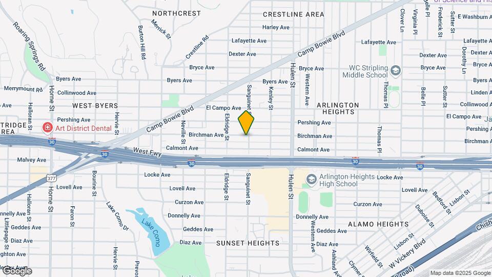 4803 Birchman Ave Mapa y Detalles de la Ubicación
