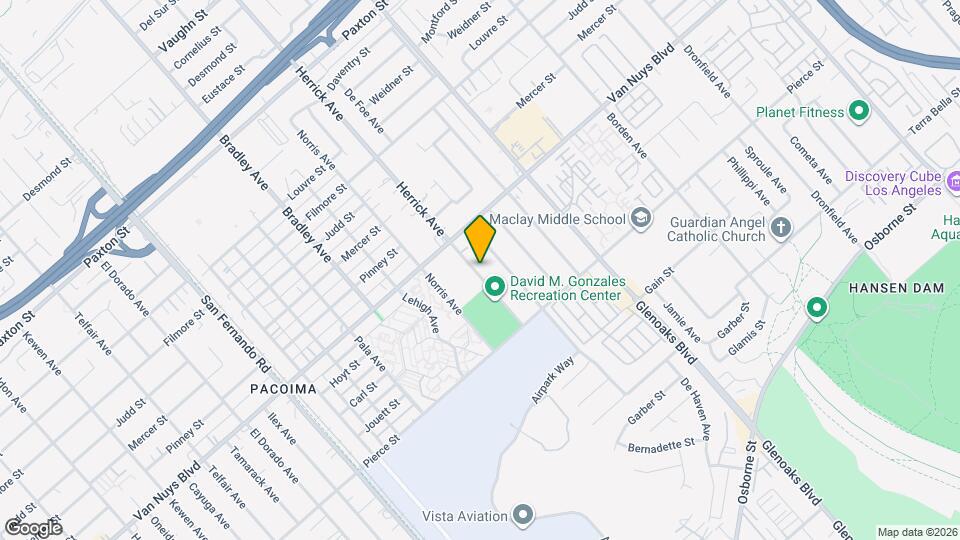 11018 Herrick Ave Map and Location Details