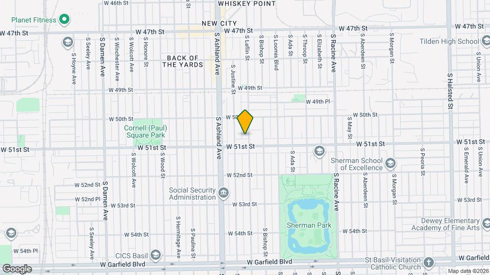 5042 S Laflin St, Unit 1 Map and Location Details