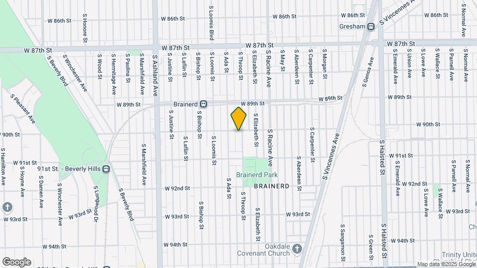 9004 S Throop St Map and Location Details