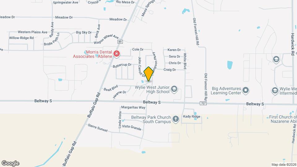 4325 Beall Blvd Map and Location Details