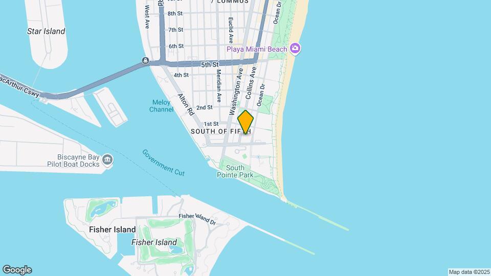 1 Collins Ave, Unit 602 Map and Location Details