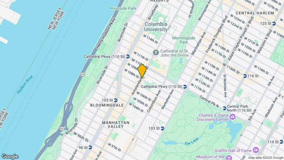 975 Amsterdam Ave Map and Location Details