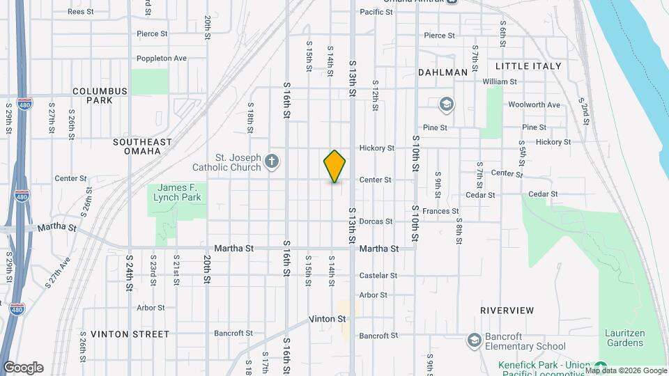 1911 S 14th St Map and Location Details