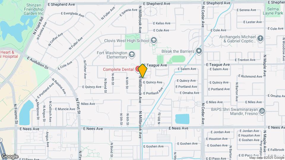 1016 E Quincy Ave Map and Location Details