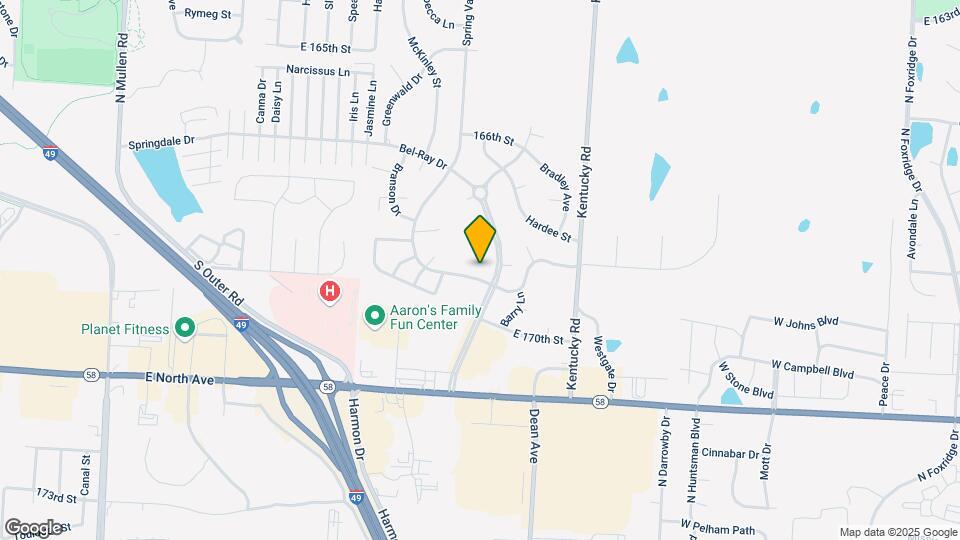 8212 Spring Valley Rd Map and Location Details