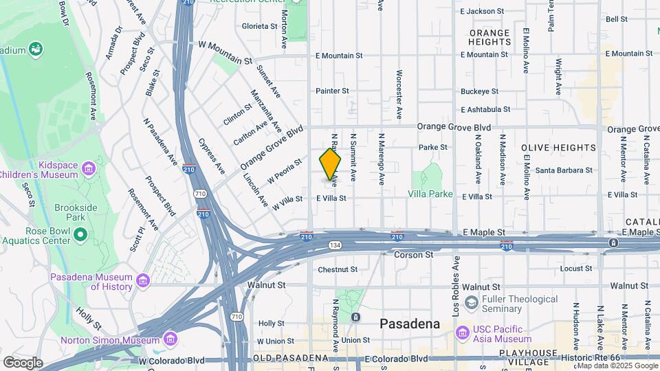 525 N Raymond Ave Mapa y Detalles de la Ubicación