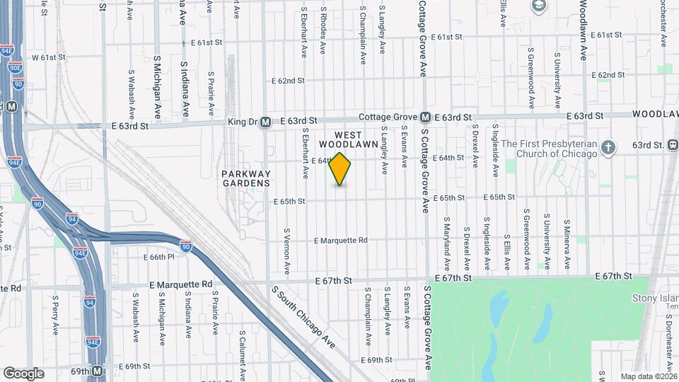 6448 S St Lawrence Ave Map and Location Details