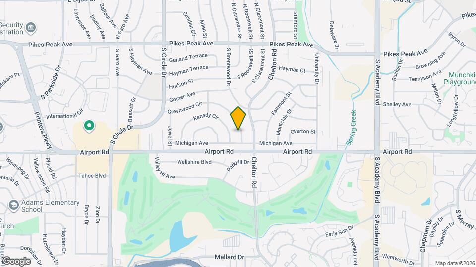 3413 Greenwood Cir Map and Location Details