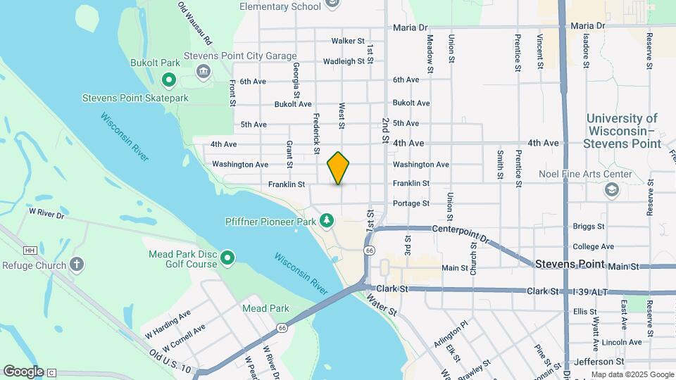 635 Franklin St Map and Location Details