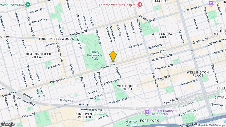 756 Queen St W Map and Location Details